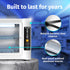 JJ CARE UV Sterilizer 8-Liter Capacity, UV Light 99% Sterilization Killing Efficiency, UV Sterilizer Cabinet for Salon, Spa, Office and At Home Use, Professional Tabletop UV Sterilizer